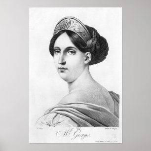 Póster Mademoiselle George, 1825