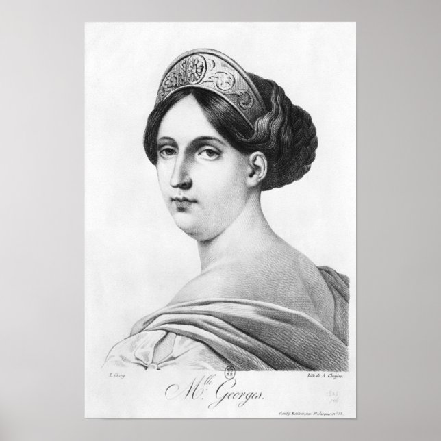 Póster Mademoiselle George, 1825 (Frente)