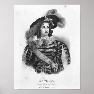 Póster Mademoiselle George en el papel de la reina