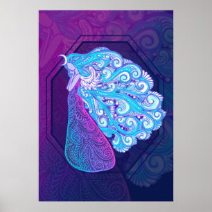 Póster Madera de ánimo, espiritual, neonato, bohemio