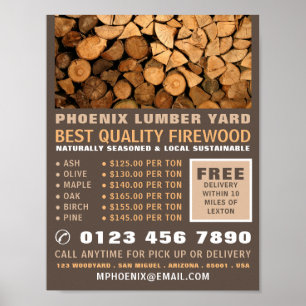 Póster Madera de fuego, madera/madera/madera