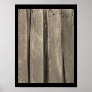 Póster Madera de grano meteorológico