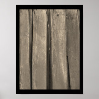 Póster Madera de grano meteorológico