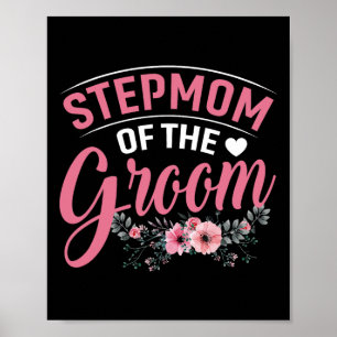 Póster Madera De Los Regalos De Groom Mamá Boda Groom