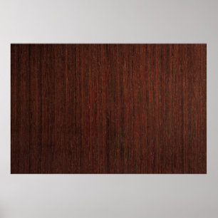 Póster Madera oscura marrón transparente