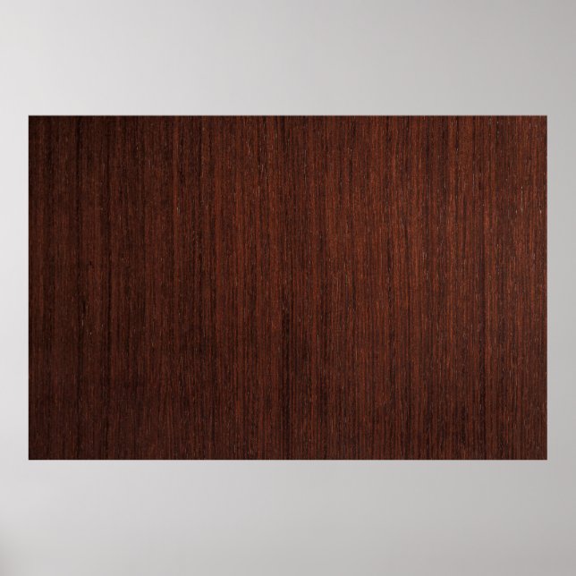 Póster Madera oscura marrón transparente (Frente)