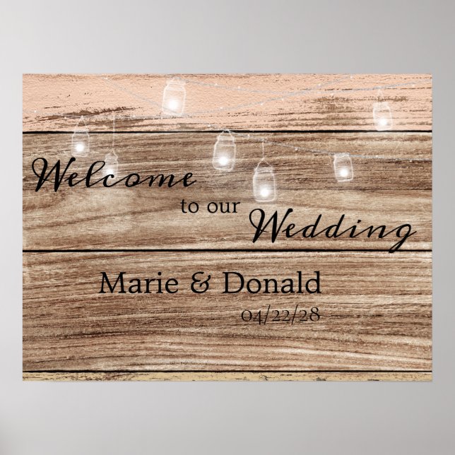 Póster Madera rosa y linternas rusas (Frente)