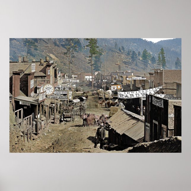 Póster MADERA VISTA por Wild Bill Hickok 1876 (Frente)