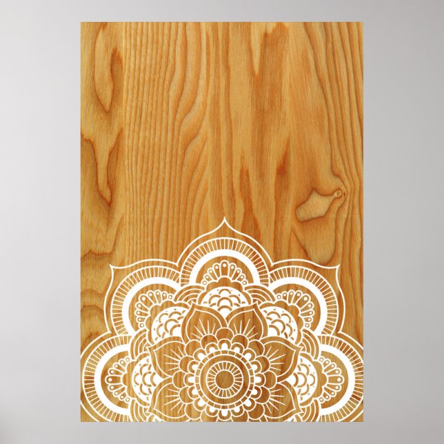 Póster Madera y Mandala (Frente)