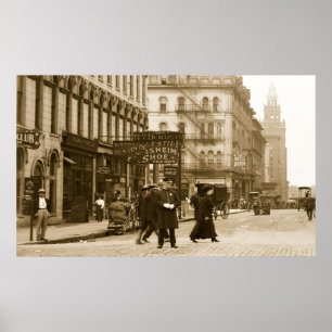 Póster Madison Ave de Summit St, Toledo, OH a principios 