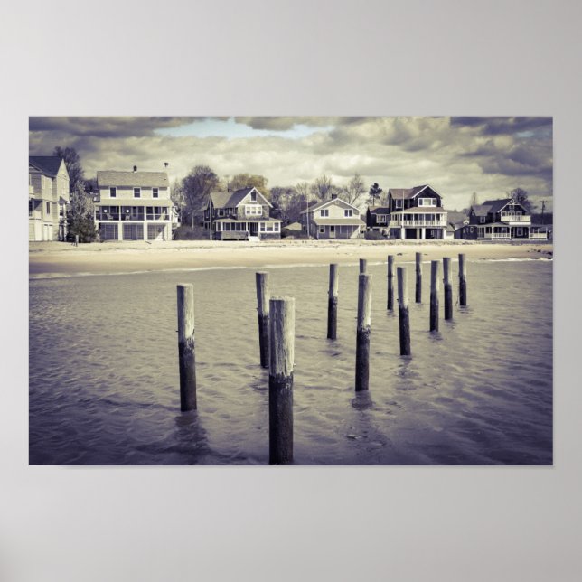 Póster Madison Beach Connecticut (Frente)