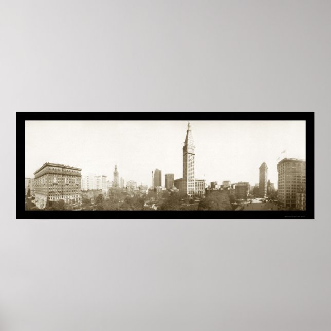 Póster Madison Square, NYC Photo 1910 (Frente)