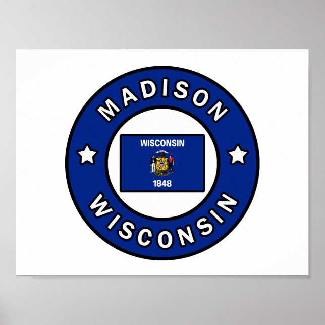 Póster Madison Wisconsin (Frente)
