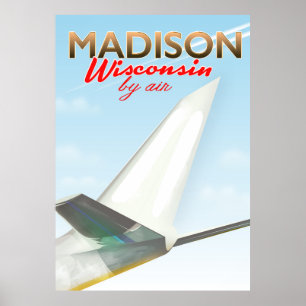 Póster Madison Wisconsin USA Vintage poster