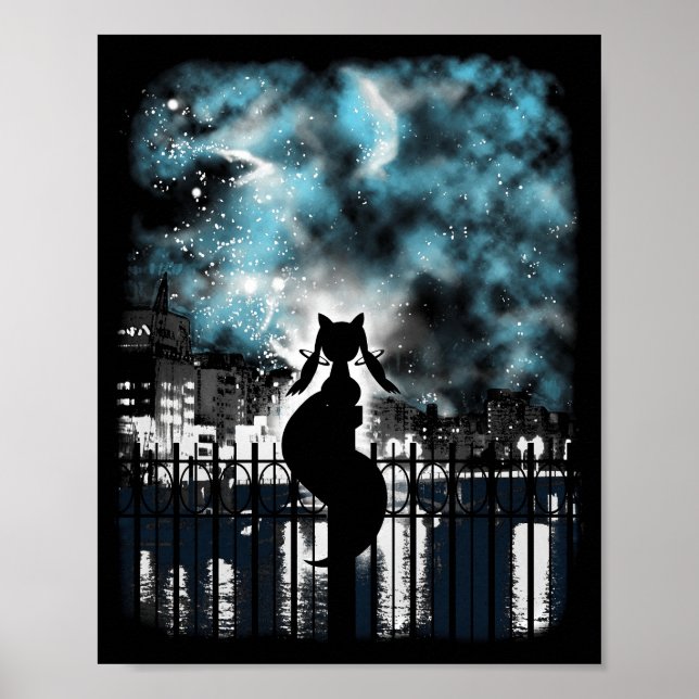 Póster Madoka - Kyubey (Frente)