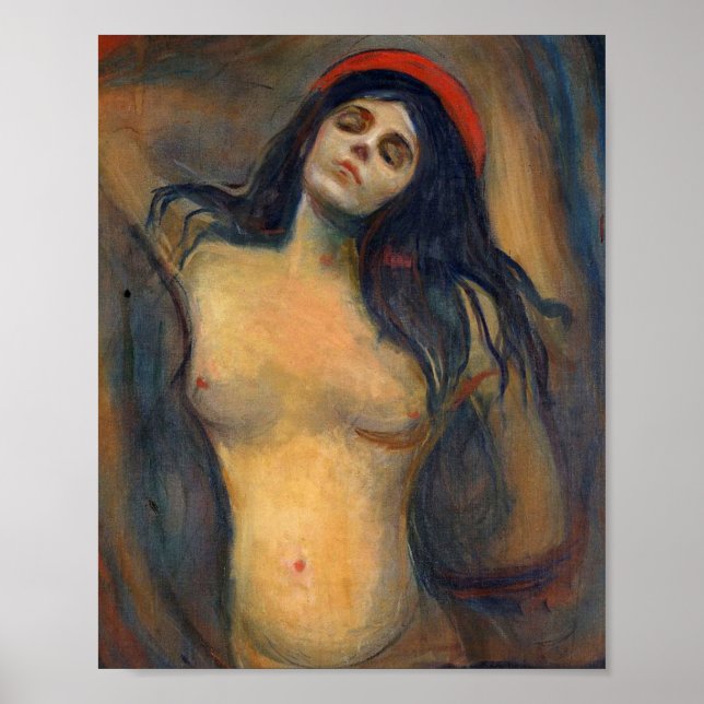 Póster Madonna 1894 Por Edvard Munch (Frente)