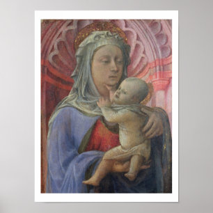 Póster Madonna and Child, c.1430 (temperatura en el panel