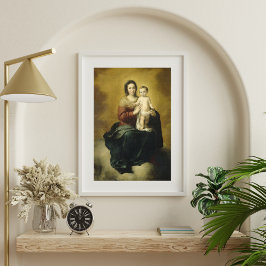 Póster Madonna and Child, Fine Art Poster