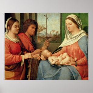 Póster Madonna and Child with Saints 2