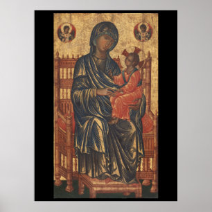 Póster Madonna & Chil d del siglo XIII (EXTRA GRAN 40X53)