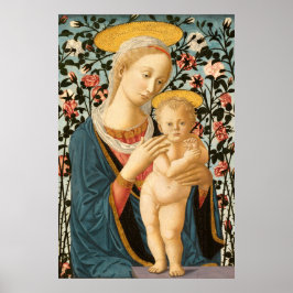 Póster Madonna & Child - Filippino Lippi Fine Art Poster