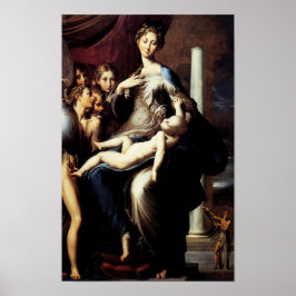 Póster Madonna con el cuello largo