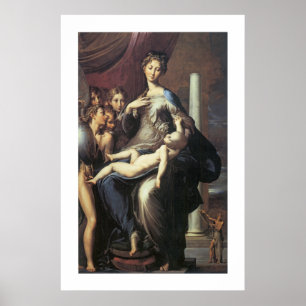 Póster Madonna con el cuello largo