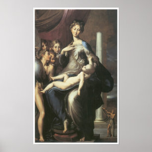 Póster Madonna con el cuello largo, 1534-40