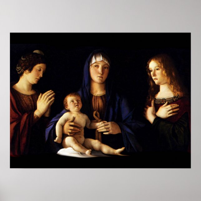 Póster Madonna con el niño Jesús - Catherine - Magdalene (Frente)
