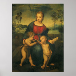 Póster Madonna de Goldfinch por Raphael Sanzio