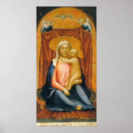 Póster Madonna de Humilidad - Poster Bella Artes Masaccio