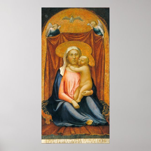 Póster Madonna de Humilidad - Poster Bella Artes Masaccio (Frente)