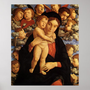 Póster Madonna de los Querubines por Andrea Mantegna