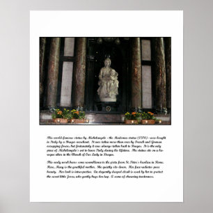 Póster Madonna de Miguel Ángel y poster del niño