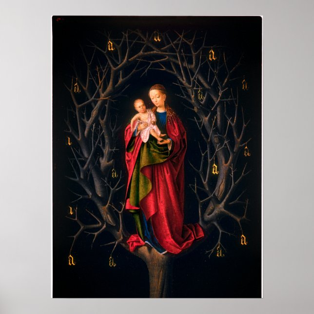 Póster Madonna del Árbol seco (Petrus Christus, 1462-5) (Frente)