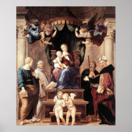 Póster Madonna del Baldacchino - Raphael - c1506
