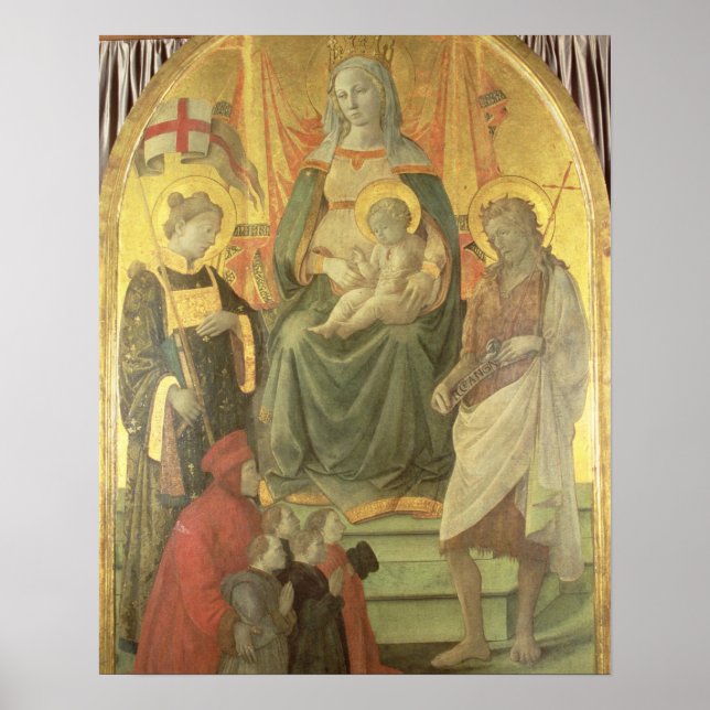 Póster Madonna del Ceppo, 1453 (y detalle 62016) (Frente)