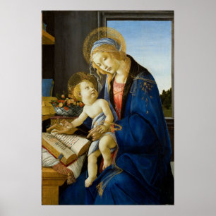 Póster Madonna del libro de Botticelli