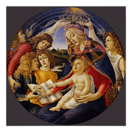 Póster Madonna del Magnífico Botticelli Glossy