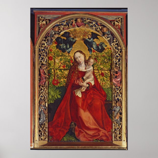 Póster Madonna del Rosa Bower, 1473 (Frente)