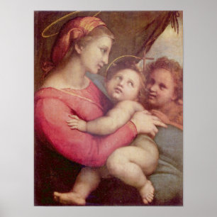 Póster Madonna della Tenda - Raphael