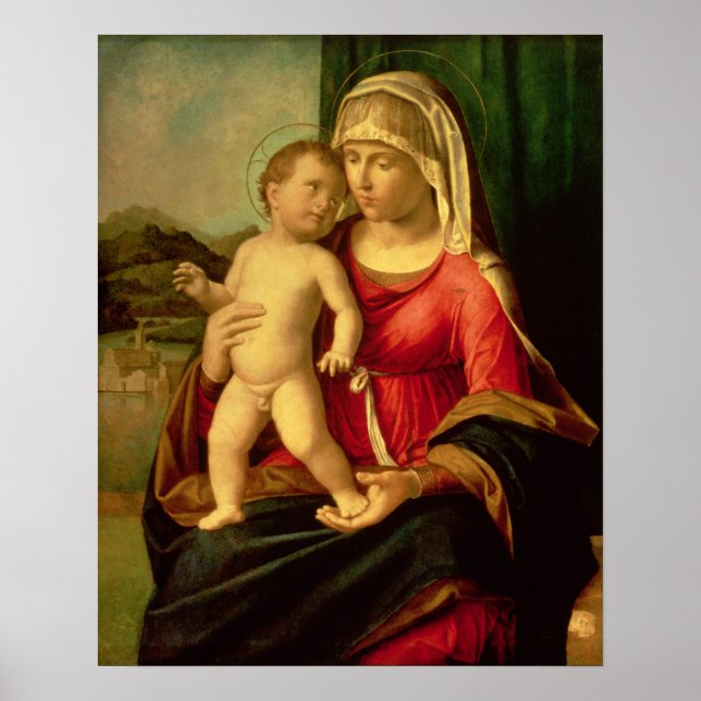 Póster Madonna e niño 2 (Frente)