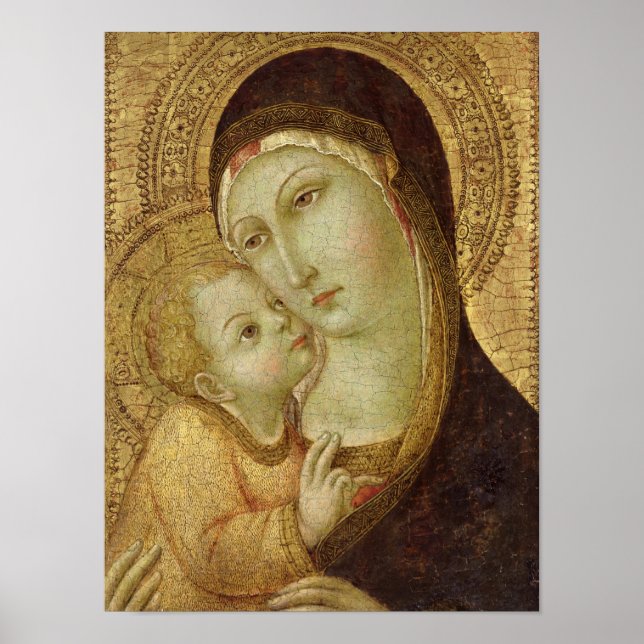 Póster Madonna e niño 2 (Frente)