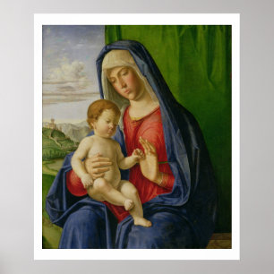 Póster Madonna e niño, años 1490
