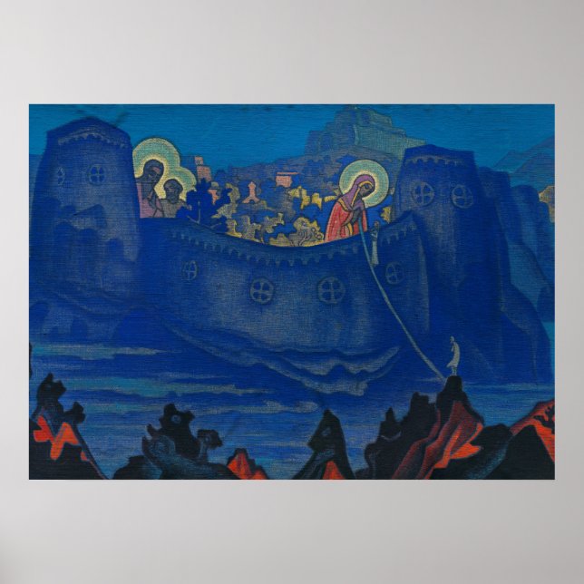 Póster Madonna Laboris por Nicholas Roerich (Frente)