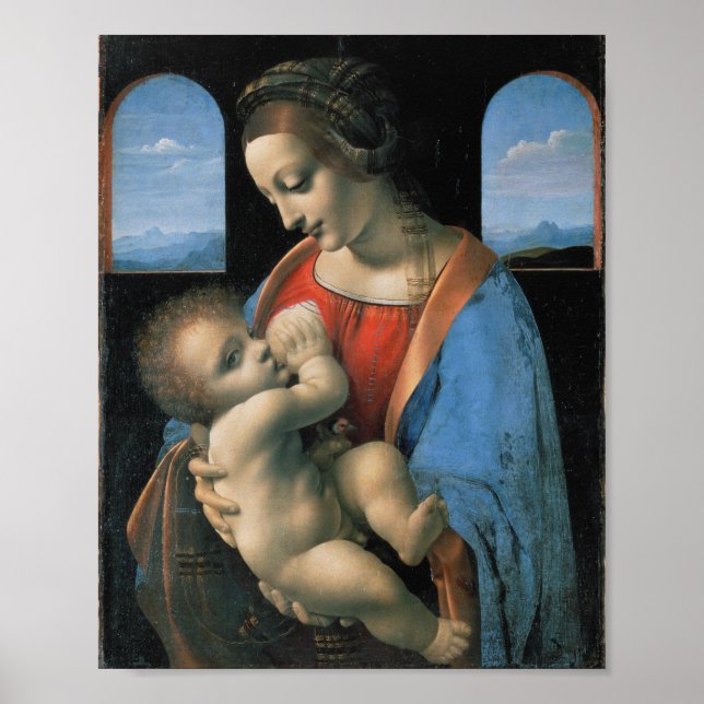 Póster Madonna Litta, Bella Artes Leonardo da Vinci (Frente)