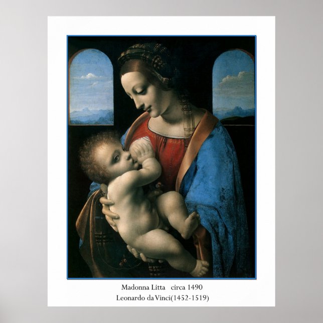 Póster Madonna Litta por Leonardo Da Vinci (Frente)