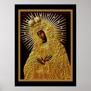 Póster Madonna negra en Poster de oración