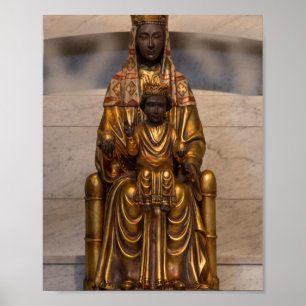 Póster Madonna of Montserrat Black Madonna Virgin Mary