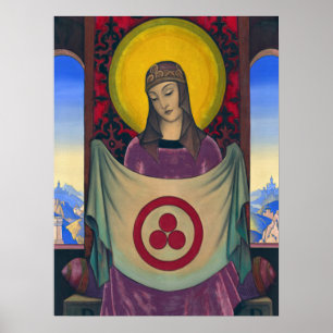 Póster Madonna Oriflamma por Nicholas Roerich